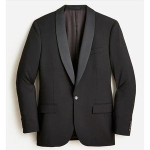 J.Crew $550 Ludlow Slim Fit Shawl Tuxedo Jacket Black unsure of size 50676